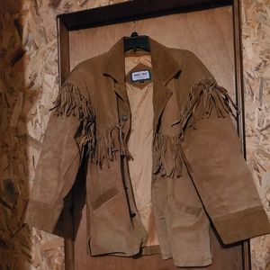 🧥Minnetonka genuine leather moccasin jacket